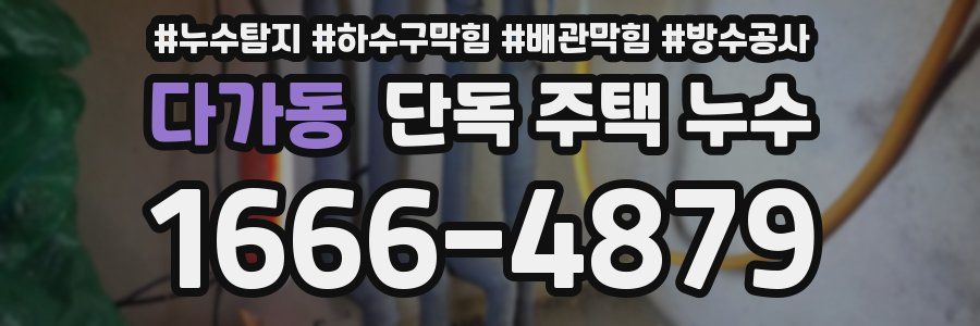 다가동 단독 주택 누수