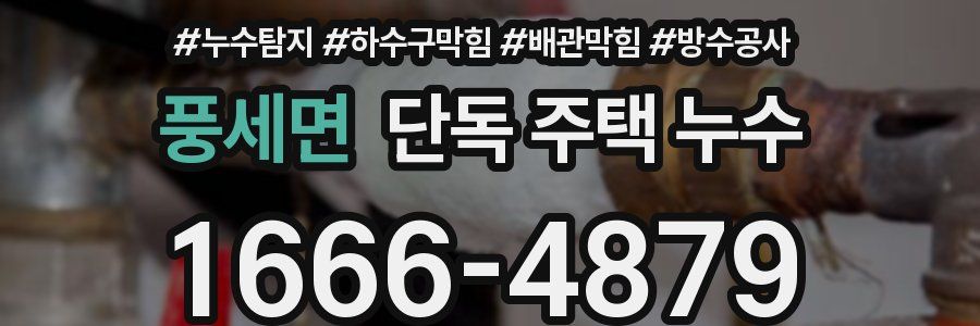풍세면 단독 주택 누수