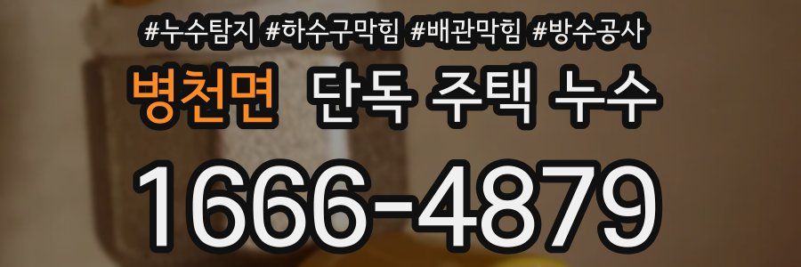 병천면 단독 주택 누수