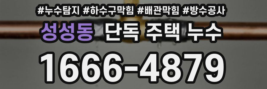 성성동 단독 주택 누수