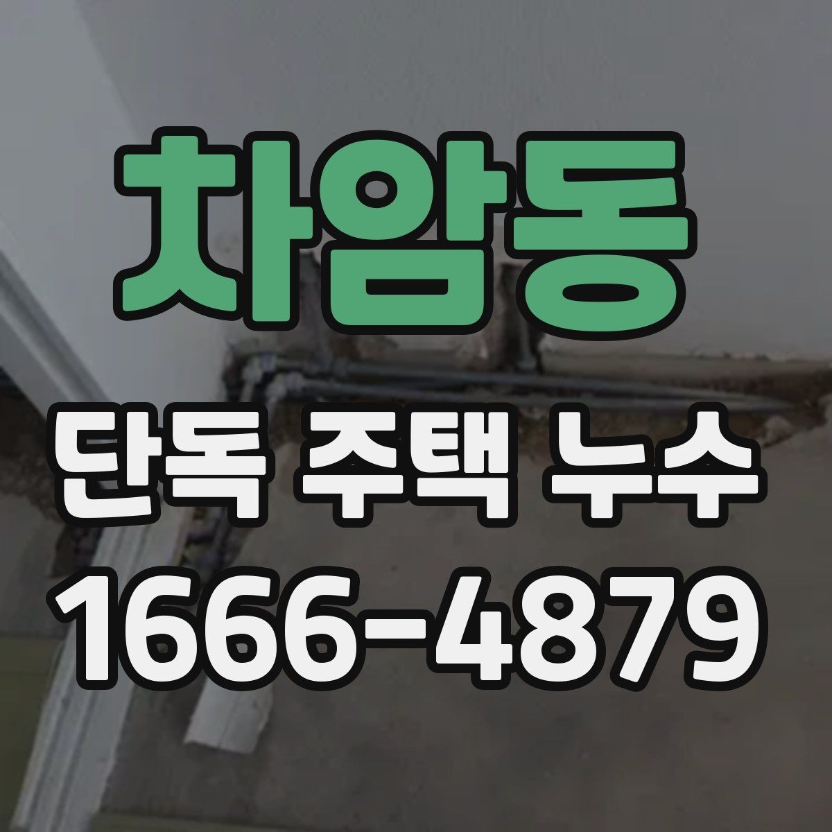차암동 단독 주택 누수 초기 발견을 돕는 징후