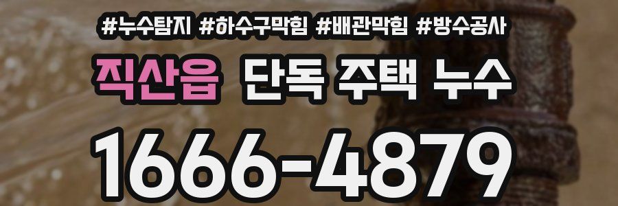 직산읍 단독 주택 누수