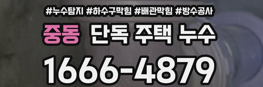 중동 단독 주택 누수