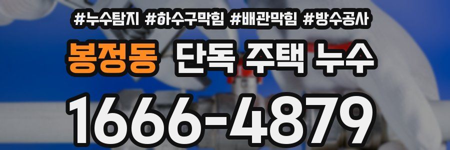 봉정동 단독 주택 누수