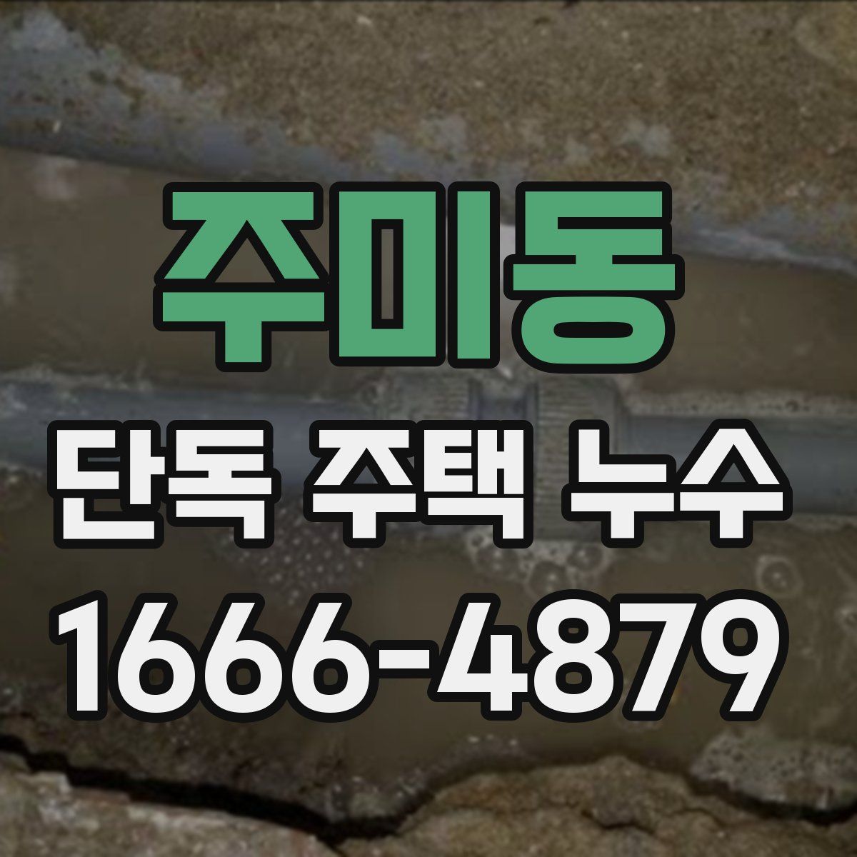 주미동 단독 주택 누수