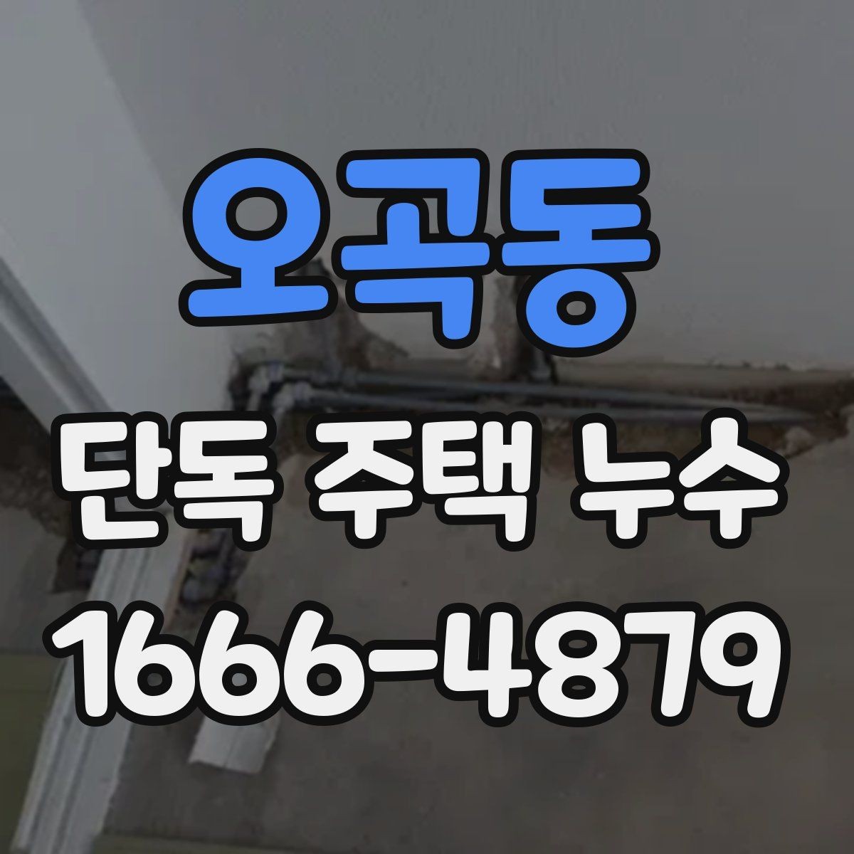 오곡동 단독 주택 누수 공사 전 계약서 확인 항목