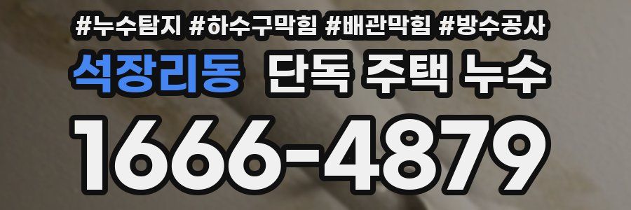 석장리동 단독 주택 누수