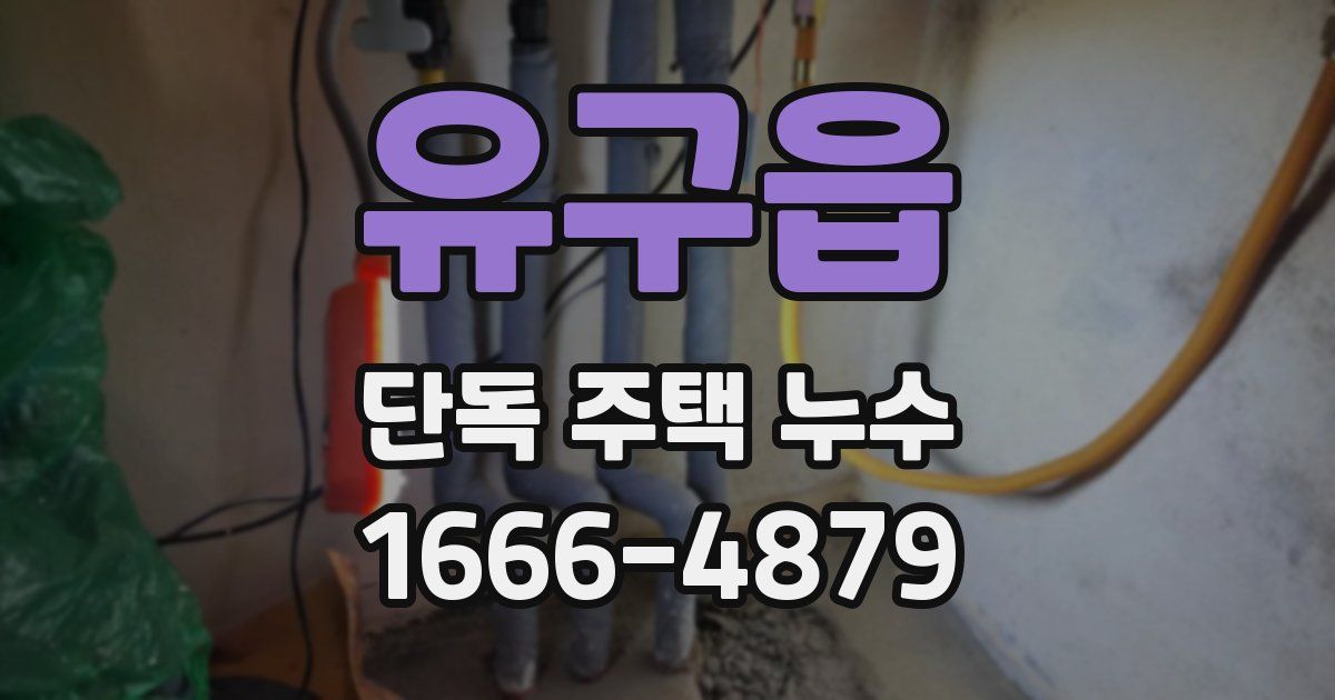 유구읍 단독 주택 누수