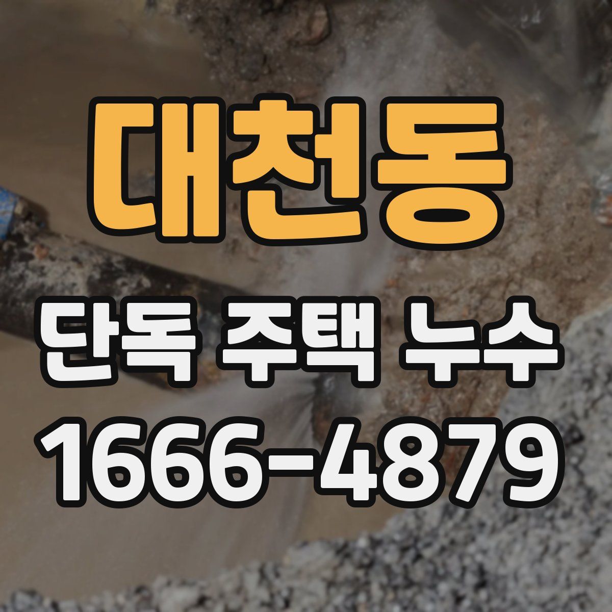 대천동 단독 주택 누수