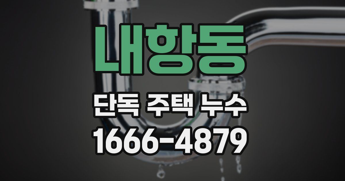 내항동 단독 주택 누수