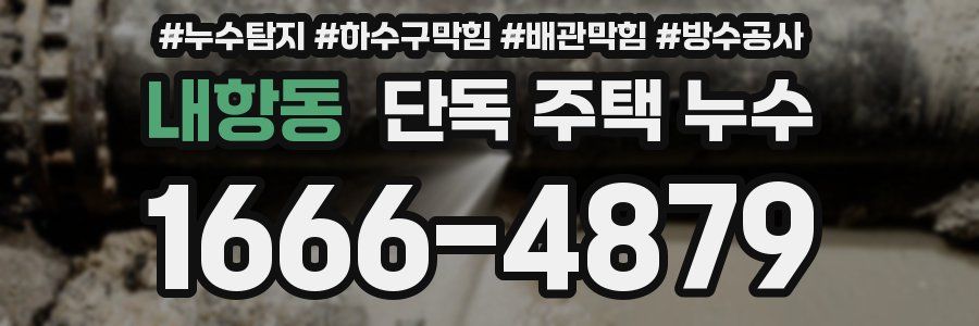 내항동 단독 주택 누수