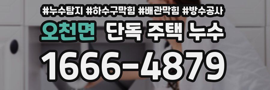 오천면 단독 주택 누수