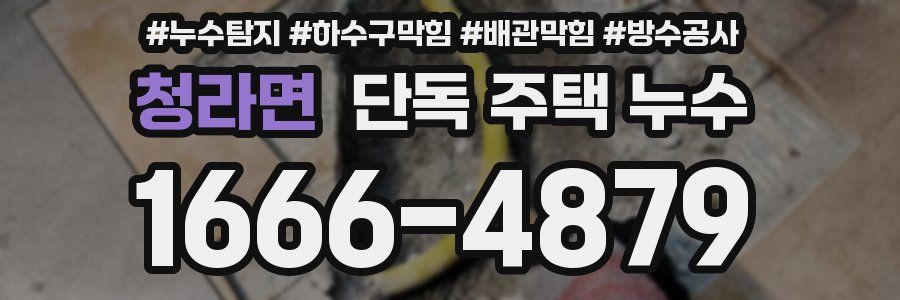 청라면 단독 주택 누수