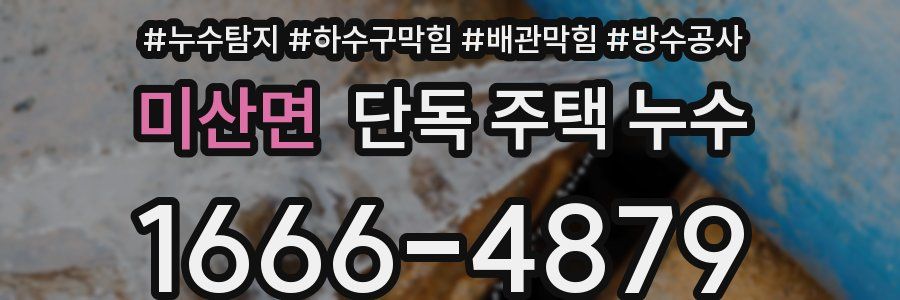 미산면 단독 주택 누수