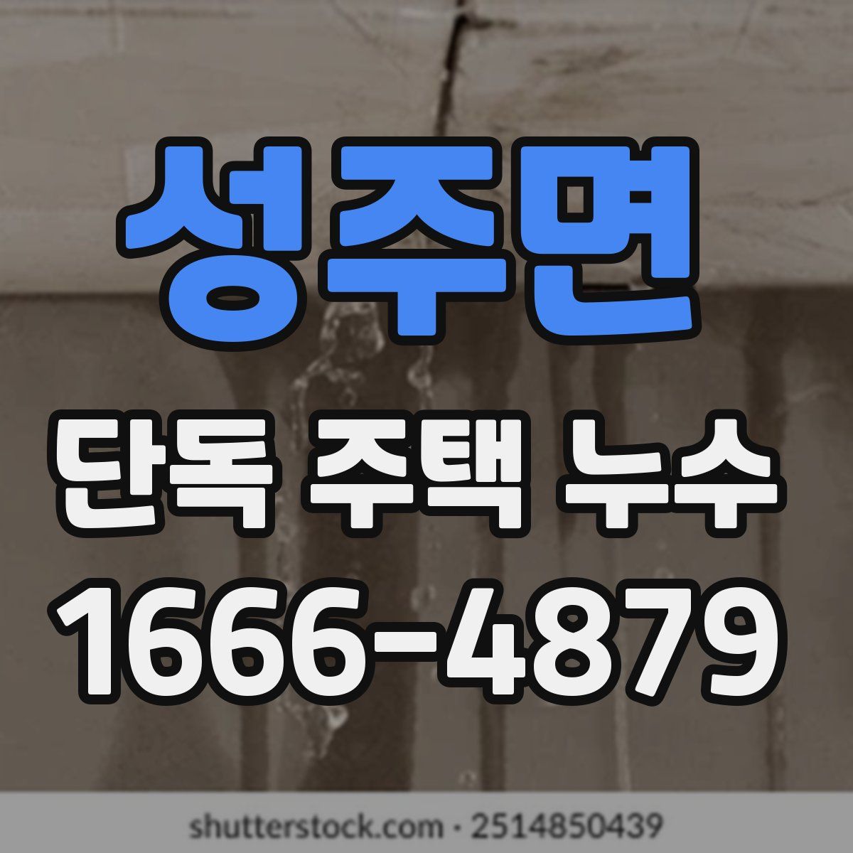 성주면 단독 주택 누수
