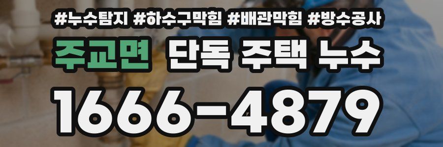 주교면 단독 주택 누수