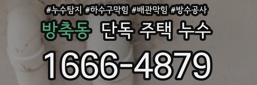 방축동 단독 주택 누수