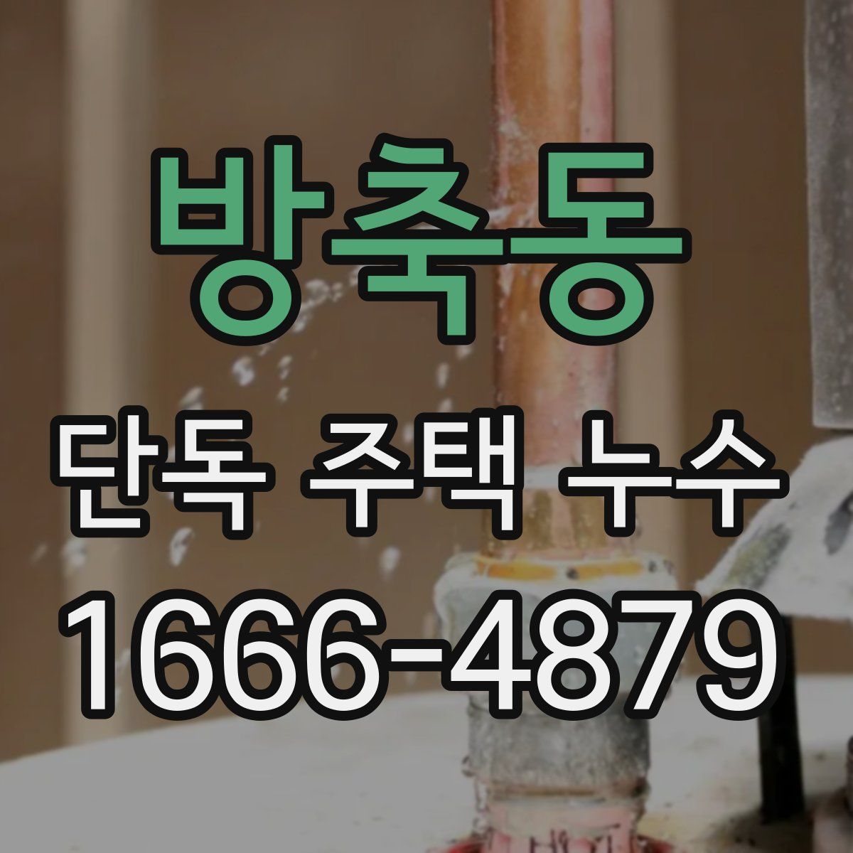 방축동 단독 주택 누수