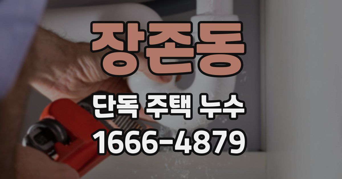 장존동 단독 주택 누수
