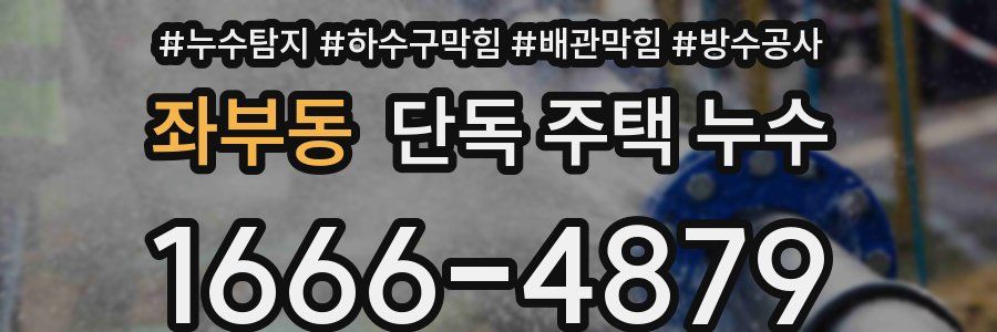 좌부동 단독 주택 누수