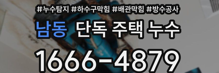 남동 단독 주택 누수