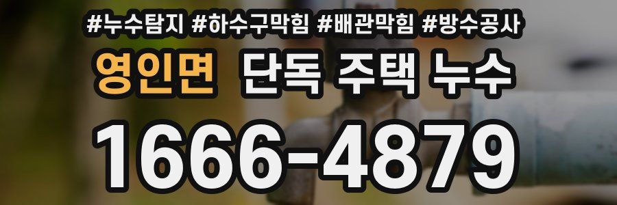 영인면 단독 주택 누수
