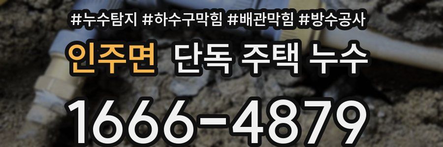 인주면 단독 주택 누수