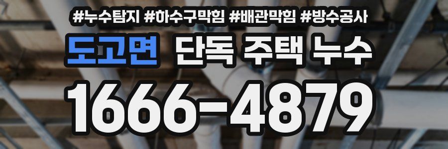 도고면 단독 주택 누수