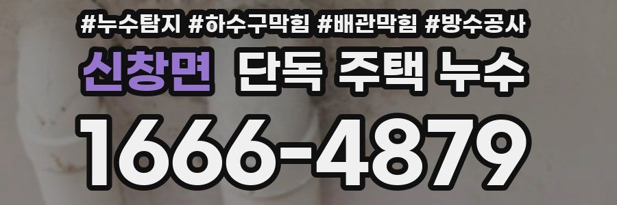 신창면 단독 주택 누수