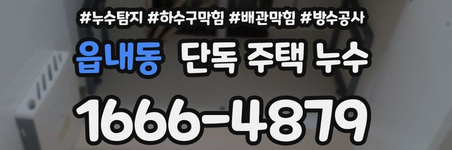 읍내동 단독 주택 누수