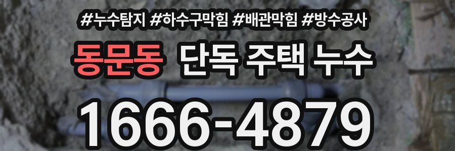 동문동 단독 주택 누수