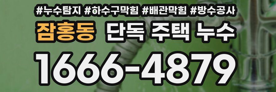 잠홍동 단독 주택 누수