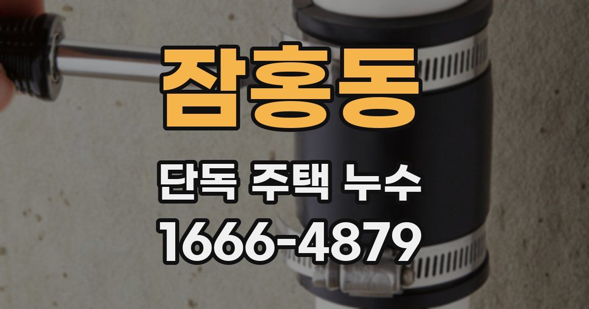 잠홍동 단독 주택 누수