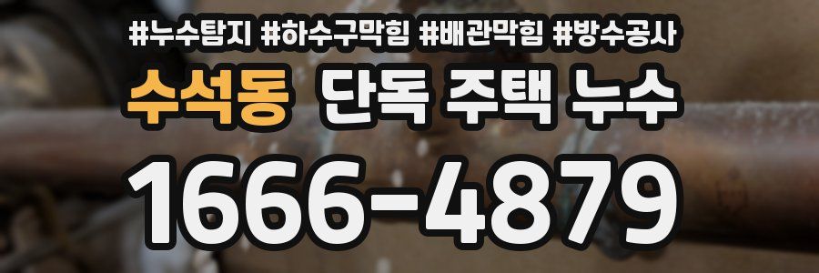 수석동 단독 주택 누수