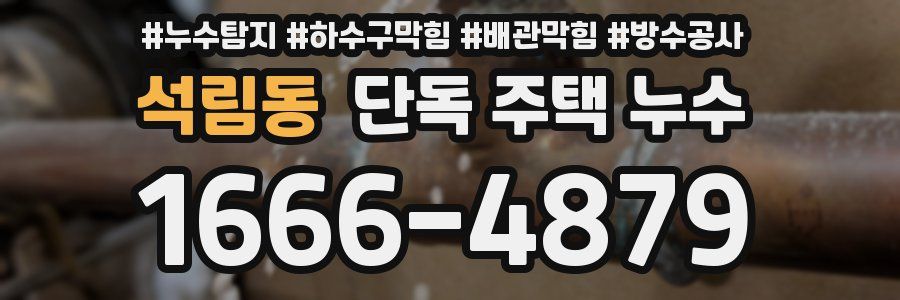 석림동 단독 주택 누수