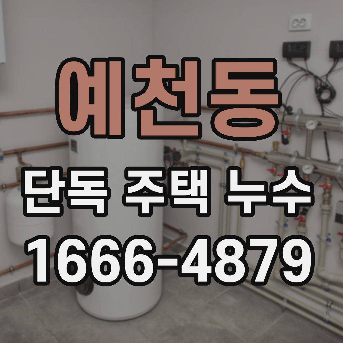 예천동 단독 주택 누수