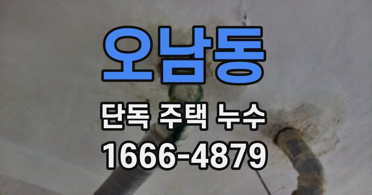 오남동 단독 주택 누수