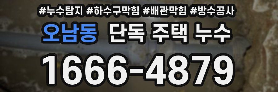 오남동 단독 주택 누수