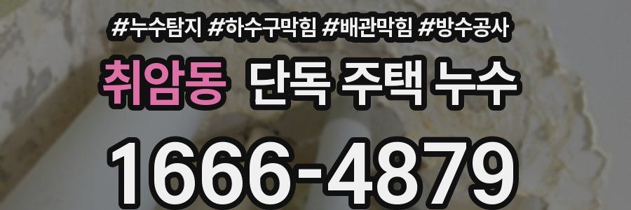 취암동 단독 주택 누수