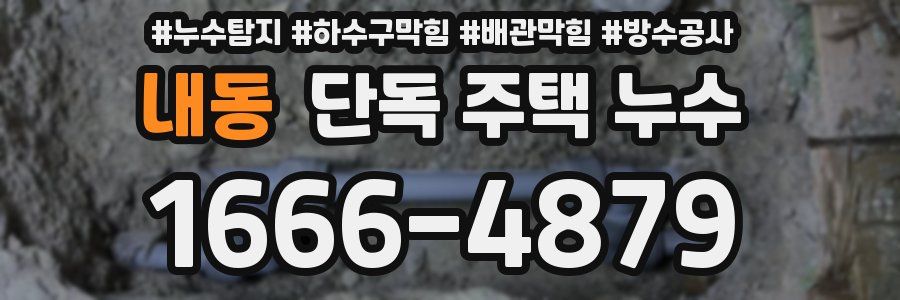 내동 단독 주택 누수
