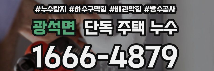 광석면 단독 주택 누수