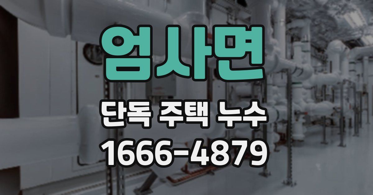 엄사면 단독 주택 누수
