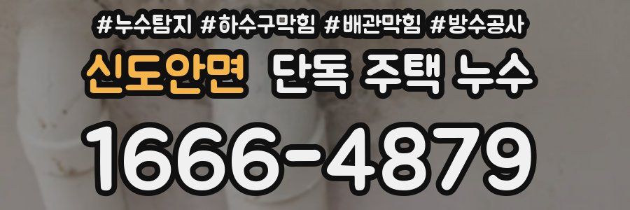 신도안면 단독 주택 누수