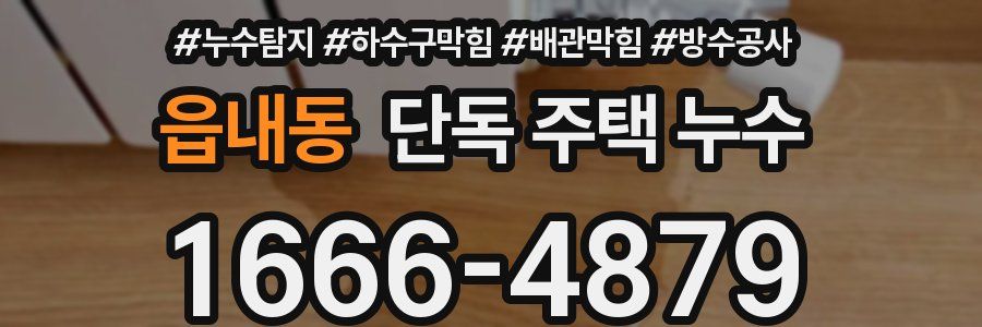 읍내동 단독 주택 누수