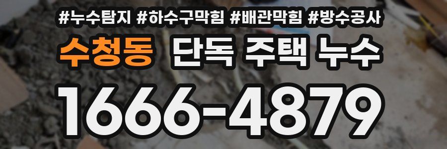 수청동 단독 주택 누수