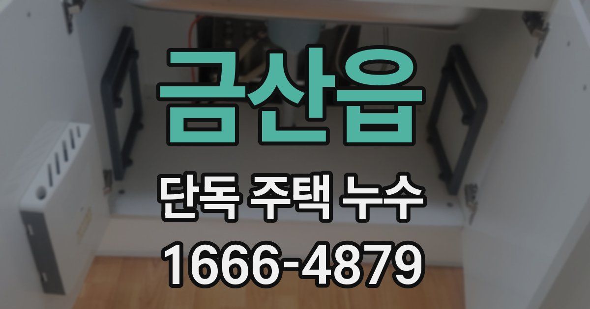 금산읍 단독 주택 누수