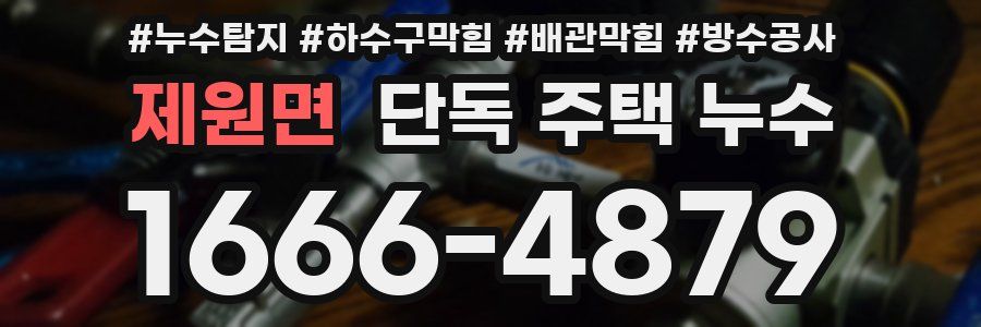 제원면 단독 주택 누수