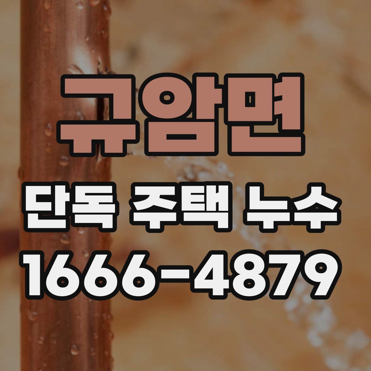 규암면 단독 주택 누수