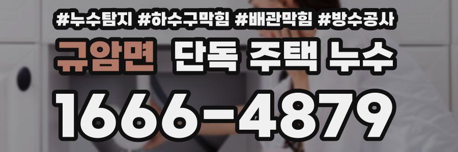 규암면 단독 주택 누수