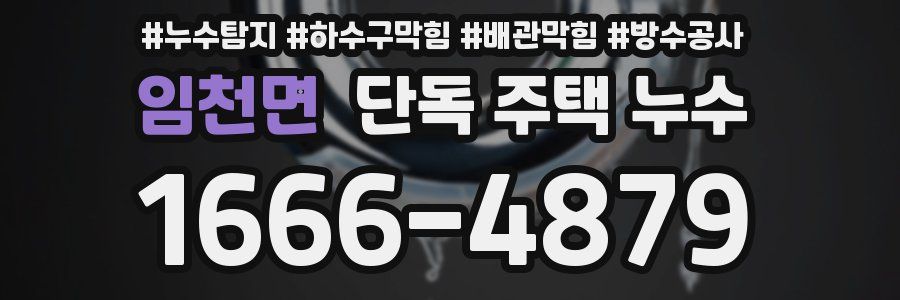임천면 단독 주택 누수